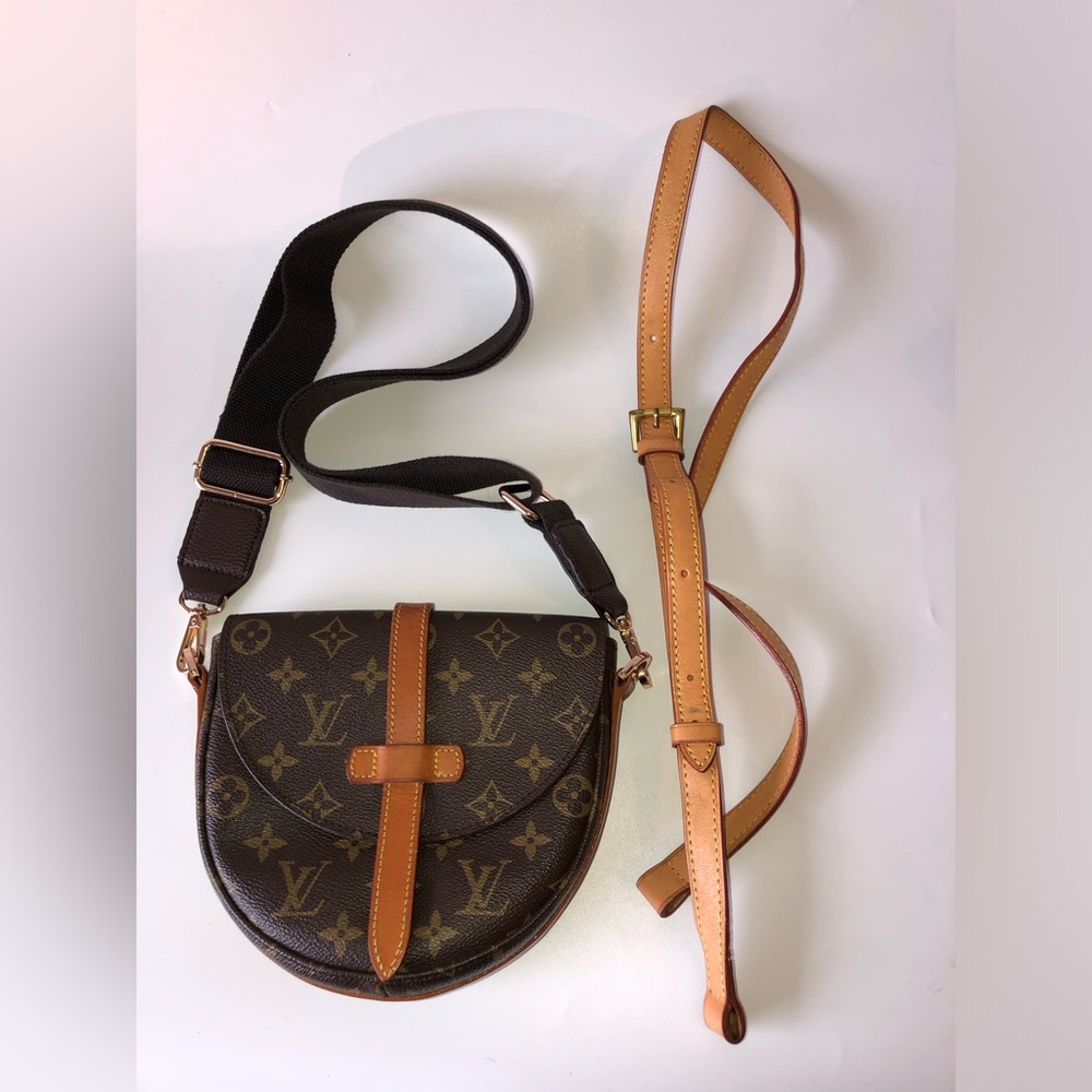 Louis Vuitton Monogram Chantilly Handbag Monogram Canvas PM  Authentic